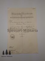 Urkunden, Dokumenten, Wehrpass und Soldbuch Nachlass eines Leutnants der Reserve des 17. bayrischen Infanterie Regiment, später Leutnant ausser Dienst. Seltene Doppelverleihung des KVKs – Bild 2