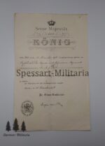 Urkunden, Dokumenten, Wehrpass und Soldbuch Nachlass eines Leutnants der Reserve des 17. bayrischen Infanterie Regiment, später Leutnant ausser Dienst. Seltene Doppelverleihung des KVKs – Bild 3