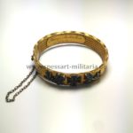 Patriotischer Armreif 1. Weltkrieg Messing Eisernes Kreuz 1914 Eichenlaub mit Gravur