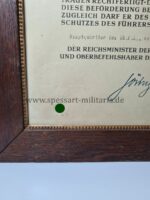 Luftwaffe Beförderungsurkunde zum Leutnant – Bild 2