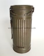 Wehrmacht Gasmaske mit Behälter 1940 Luftgaupostamt Brüssel – Bild 2