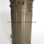 Wehrmacht Gasmaske mit Behälter 1940 Luftgaupostamt Brüssel – Bild 3
