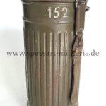 Wehrmacht Gasmaske mit Behälter 1940 Luftgaupostamt Brüssel – Bild 6