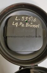 Wehrmacht Gasmaske mit Behälter 1940 Luftgaupostamt Brüssel – Bild 9
