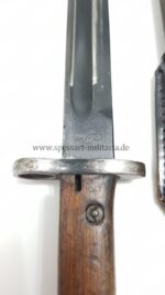Mauser Seitengewehr M1904 (Portugal) - Simson & Co. Suhl mit Koppelschuh – Bild 4