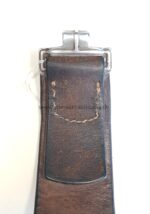 Koppelschloss der Waffen SS Aluminium (renazifiziert) RZM 36/37 SS mit Lederriemen – Bild 5