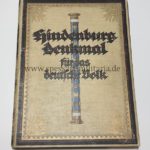 Buch Hindenburg Denkmal für das deutsche Volk ( Erste Auflage )