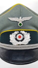 Wehrmacht, Heer Schirmmütze für Offiziere der Nachrichtentruppe 2./N. 9 – Bild 2