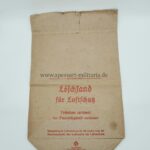 Papiertüte Löschsand für Luftschutz
