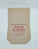 Papiertüte Löschsand für Luftschutz