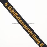 Kriegsmarine Mützenband "8. Schiffsstammabteilung 8." für Mannschaften