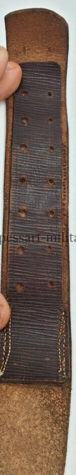 Koppelschloss Reichsbanner "Schwarz-Rot-Gold" mit Leibriemen – Bild 9
