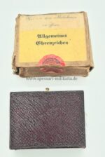 Preußen Allgemeines Ehrenzeichen mit Umkarton und Urkunde – Bild 4