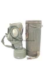 Wehrmacht Gasmaske mit Tornister