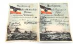 Stabsmaschinist Urkunden Nachlass "Panzerschiff Deutschland" mit Memelland und Spanienkreuz in Bronze, selten – Bild 8