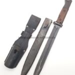 Wehrmacht Seitengewehr SG 84/98 III für K98k "last-ditch" sehr späte Produktion ohne Hersteller mit Seitengewehrtasche
