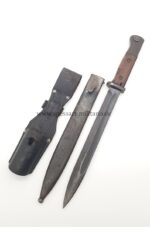 Wehrmacht Seitengewehr SG 84/98 III für K98k "last-ditch" sehr späte Produktion ohne Hersteller mit Seitengewehrtasche