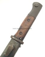 Wehrmacht Seitengewehr SG 84/98 III für K98k "last-ditch" sehr späte Produktion ohne Hersteller mit Seitengewehrtasche – Bild 6