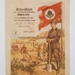 Gedenkblatt des Reichsarbeitsdienstes RAD-Abteilung ?/244
