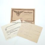 1.Weltkrieg, Schmuck-Urkunde Verwundetenabzeichen in Schwarz & Dokumente des Georg Niermeyer aus Nemden (Landwehr Infanterie Regiment 81)