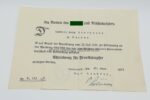 1.Weltkrieg, Schmuck-Urkunde Verwundetenabzeichen in Schwarz & Dokumente des Georg Niermeyer aus Nemden (Landwehr Infanterie Regiment 81) – Bild 3