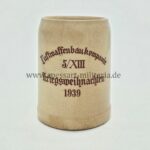 Bierkrug Luftwaffenbaukompanie 5/XIII Kriegsweihnachten 1939