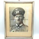 Portrait Infanterie Unteroffizier hinter Glass