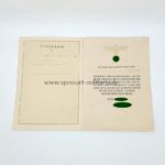 Schmuckurkunde zur Goldenen Hochzeit mit Telegramm