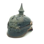Preußen 1.Weltkrieg, feldgraue Pickelhaube für Mannschaften Lübeck/ Hamburg