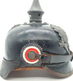 Preußen 1.Weltkrieg, feldgraue Pickelhaube für Mannschaften Lübeck/ Hamburg – Bild 5
