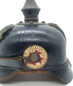 Preußen 1.Weltkrieg, feldgraue Pickelhaube für Mannschaften Lübeck/ Hamburg – Bild 7