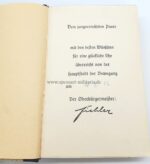 Adolf Hitler "Mein Kampf" Hochzeitsausgabe 1942 mit geprägtem Wappen der Stadt München – Bild 4