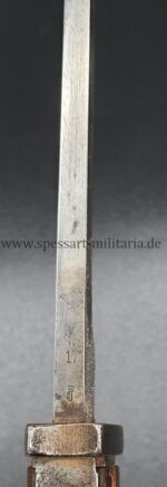 1. Weltkrieg, Seitengewehr 98/05 neue Art, preussische Abnahme – Bild 3