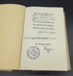 Adolf Hitler “Mein Kampf” Hochzeitsausgabe der Stadt Malchow (Mecklenburg) – Bild 2