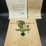 Kunst im Dritten Reich mit Bestellschein und Schreiben des NSDAP Verlages, selten