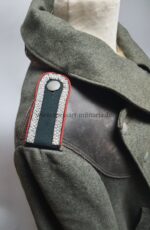 Wehrmacht, seltener gefütterter Übermantel mit Lederverstärkungen einen Unteroffiziers der Artillerie – Bild 4