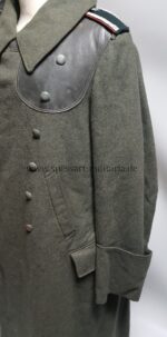 Wehrmacht, seltener gefütterter Übermantel mit Lederverstärkungen einen Unteroffiziers der Artillerie – Bild 8