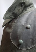 Wehrmacht, seltener gefütterter Übermantel mit Lederverstärkungen einen Unteroffiziers der Artillerie – Bild 10