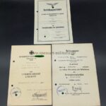 Urkunden des Obergefreiten Ramrath, 4./ schwere Flakabteilung 167 (v) Italien/ Sizilien