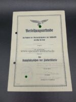 Urkunden des Obergefreiten Ramrath, 4./ schwere Flakabteilung 167 (v) Italien/ Sizilien – Bild 3