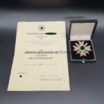 Kriegsverdienstkreuz 1. Klasse mit Schwerter und Urkunde