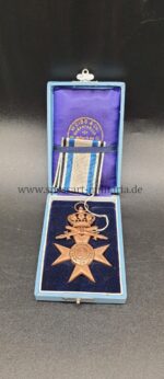 Bayern Militärverdienstkreuz 3.Klasse mit Schwertern & Krone, im Etui