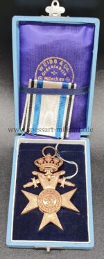 Bayern Militärverdienstkreuz 3.Klasse mit Schwertern & Krone, im Etui – Bild 4