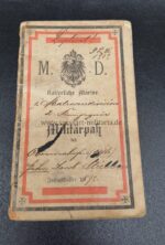 Dokumente des Obermatrosen Jacob Stübben aus Wevelinghoven, 1. Matrosendivision – Bild 2