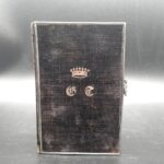 Evangelisches Gesangbuch 1865 mit Silber Einfassung und Eisernem Kreuz
