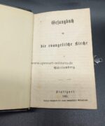 Evangelisches Gesangbuch 1865 mit Silber Einfassung und Eisernem Kreuz – Bild 6