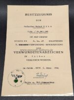 Urkunden des Pionier Kühn 2./ Pi.Batl.251 – Bild 5