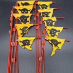 Wehrmacht Minenfähnchen/ Gaswarnfähnchen 10x