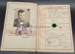 Wehrpass des Dr. Fritz Reutter (o. Prof. ad TH. Aachen)