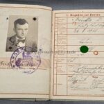 Wehrpass des Dr. Fritz Reutter (o. Prof. ad TH. Aachen)